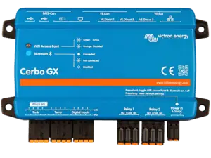 Victron Cerbo GX kommunikasjonssenter for batteriovervåking og systemkontroll i båt og bobil.
