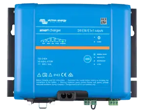 Victron Energy - Smart IP43 Charger 24V 16A 120-240V 1+1 outputs (top)
