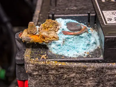 Corroded battery