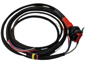 Kabelstokk for Wakespeed WS500 regulator med temperatursensor og Ampseal-kontakt.