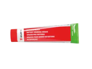 Elektrofett fra Wurth, for beskyttelse av batteripoler og koblinger.