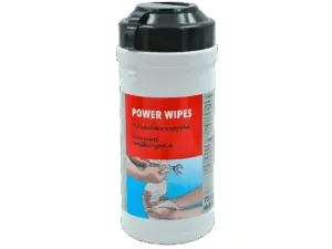 Würth Power Wipes rensekluter – boks med fuktige rengjøringskluter for fjerning av fett, olje og smuss