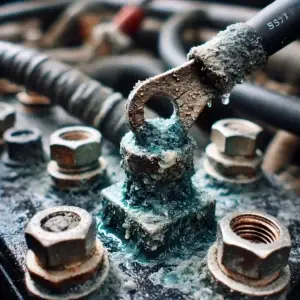 Corroded battery