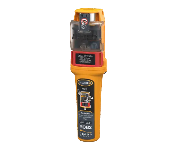 Ocean Signal rescueME MOB2 – verdens minste AIS/DSC-man-over-board sender, klasse M-godkjent. Perfekt for fritidsbåt og offshore.