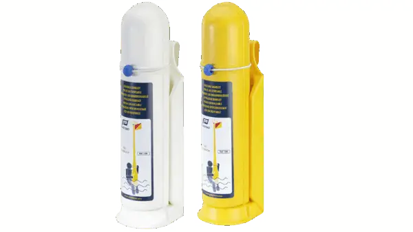 Inflatable IOR Dan Buoy ABS-container, automatisk oppblåsing, MOB markør