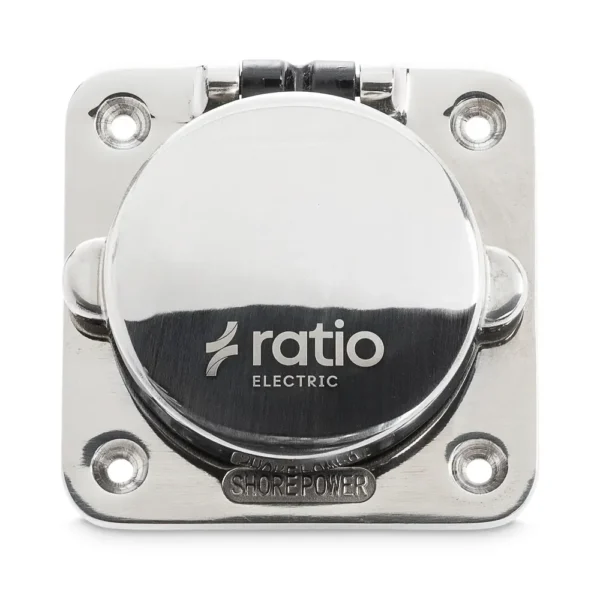Ratio Electric landstrømkontakt A316 Rustfritt Rektangulær