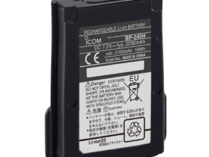 Originalt Icom BP-245H Li-Ion batteri med høy kapasitet (2200 mAh). Passer til IC-M71 og IC-M73 VHF. Sikre din trygghet på sjøen. Rask levering.