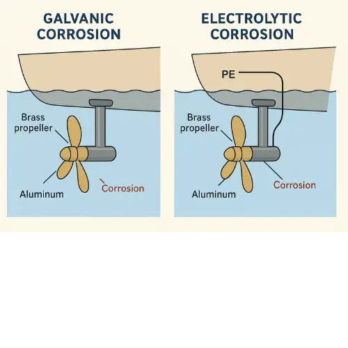 Galvanisk tæring vs elektrogalvanisk tæring