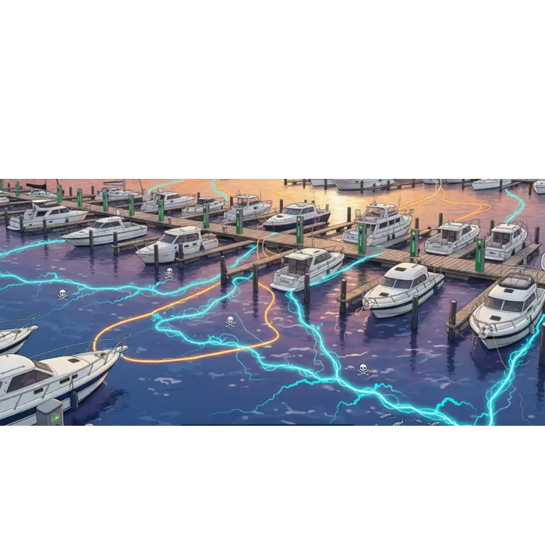 Landstrøm i båthavn