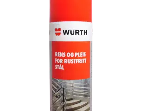 Würth rens og pleie for rustfritt stål spray 400 ml – rengjøring og vedlikehold av rustfrie overflater