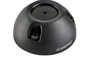 Scanstrut DS16-P-BLK sort vanntett kabelgjennomføring for vertikal montering på båt, ideell for Starlink-kabler.