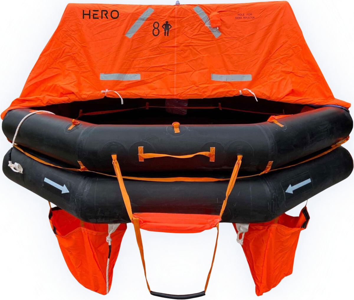 HERO SOLAS Redningsflåte A-Pack – 6 til 25 person