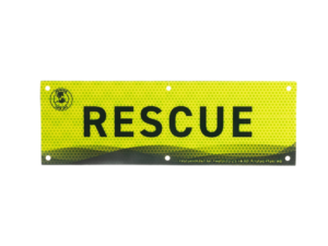 Refleksskilt RESCUE for livredningsstige – refleksskilt