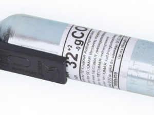 Secumar 32 g CO₂-patron med bajonett (CO₂-Dock) for oppblåsbar redningsvest
