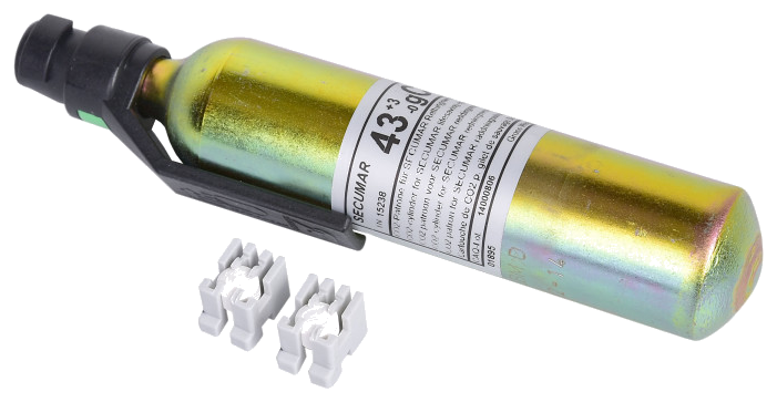Secumar CO2-patron 43 g bajonett