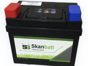 SKANBATT Aggregatbatteri 12V 28Ah 240CCA – Erstatningsbatteri til aggregat med elektrisk start – Sikkerhet om bord