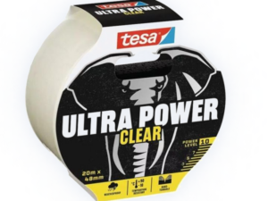 tesa® Ultra Power Clear Transparent Reparasjonstape – 20 m × 48 mm