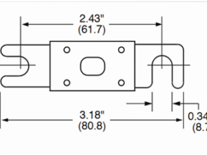 Victron Fuse CNN 325A/80V for Lynx shunt (1 pc) – strømskinne