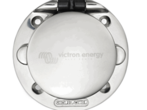 Victron Power Inlet stainless with cover 16A/250Vac (2p/3w) – landstrøm inntak