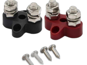 Victron Dual Terminal Stud M8-linked set (1 red/1 black) – polsko