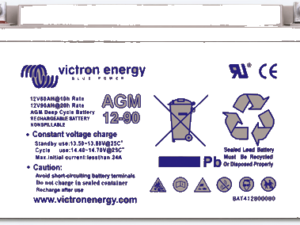 Victron AGM Deep Cycle batteri – Sikkerhet Om Bord