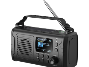 1852 Nødradio DAB+/FM med sveiv og solcellepanel