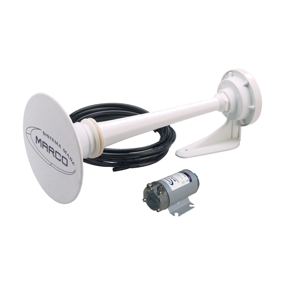 Marco PW2 signalhorn 24V hvit – 12–20 m (460 mm)