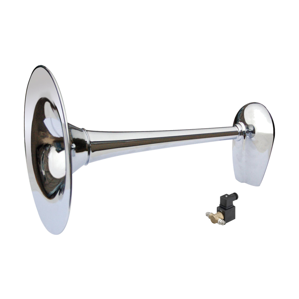 Marco PW3-BC signalhorn 12V krom – 20–75 m (449 mm)