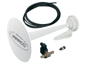 Marco PW3 signalhorn 24V hvit – Sikkerhet om bord