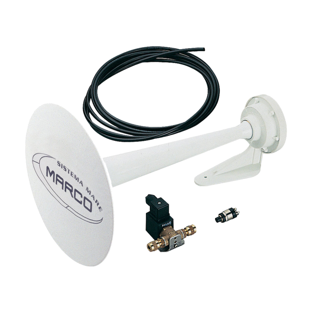 Marco PW3 signalhorn 24V hvit – 20–75 m (465 mm)