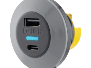 Alfatronix PVPWp-AC IP65 USB-lader 12/24V med USB-A og USB-C