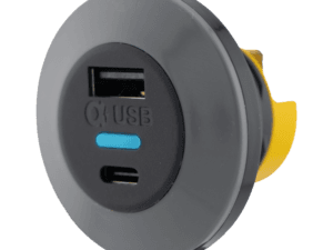 Alfatronix PVPWp-ACB IP65 USB-lader 12/24V med USB-A og USB-C