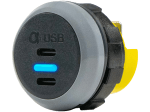 Alfatronix PVPWp-CCKFf vanntett front-fit lader med to USB-C porter