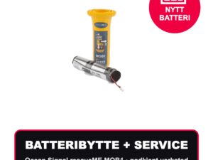 Batteribytte og service – Ocean Signal rescueME MOB1