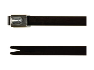 HellermannTyton MBT20HFC stålbånd AISI 316 sort 521 x 7,9 mm - 50 stk