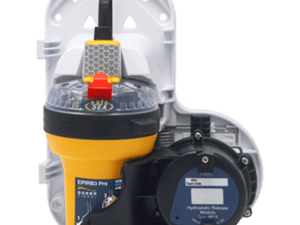 Ocean Signal safeSea EPIRB3 Pro friflyt-EPIRB i kategori 1 automatisk utløserhus med HR1E hydrostatisk utløser